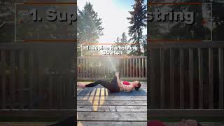 The 3 BEST Hamstring Stretches for Tight Hammies [upl. by Karola]