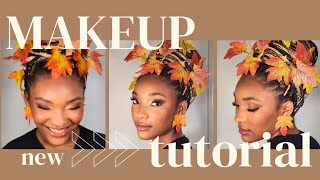 FALL MAKEUP LOOK  EASY TUTORIAL  Slayed by Renee [upl. by Skelton]