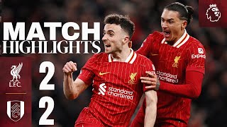 Highlights Liverpool 22 Fulham  Late Jota Goal [upl. by Ronalda583]