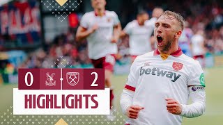 Crystal Palace 02 West Ham  Souček amp Bowen Strike 💥  Premier League Highlights [upl. by Yarehs]