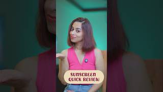 Quick Sunscreen Review  shortsfeed shorts viralshorts beauty skincare sunscreen [upl. by Blayze]