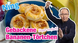 Super schnelles Gebäck mit wenigen Zutaten Gebackene BananenTörtchen [upl. by Olra960]