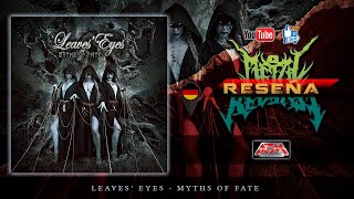 🔥LEAVES EYES  Myths Of Fate  RESEÑA🔥afmrecords [upl. by Ezeerb551]