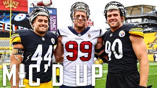 MICD UP JJ Watt and TJ Watt Were Micd Up for Texans vs Steelers [upl. by Atteloiv432]