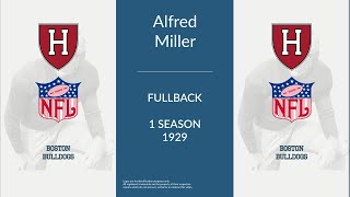 Alfred Henry Miller Football Fullback Halfback and Quarterback [upl. by Nies]