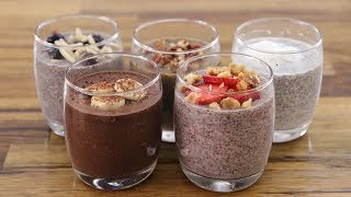 Chia Pudding – 5 Easy amp Healthy Recipes [upl. by Emily]