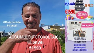 🔋BATTERIA FOTOVOLTAICO 155KWh a €1590 [upl. by Ridglee]