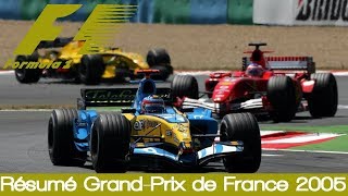 Résumé GrandPrix de France 2005  Formule 1 [upl. by Tenaej]