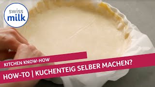 Wie kann ich einen Kuchenteig selber machen  HowtoVideo  Swissmilk 2020 [upl. by Anelak]