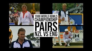 Lawn Bowls 1988 World Bowls Championship Mens Pairs Final  NZL vs ENG [upl. by Fu]