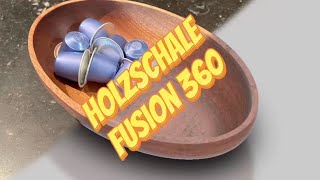 Ovale Holzschale mit Fusion 360 auf der HobbyCNC [upl. by Singh]