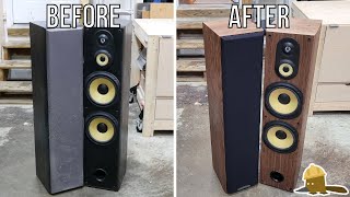 How to Restore Speakers with Wood Veneer [upl. by Araht]