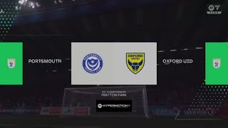 Portsmouth vs Oxford United Highlights  EFL Championship 2425 [upl. by Hanas913]