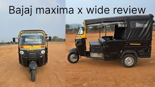 Bajaj auto maxima x wide detail review 🛺 [upl. by Everard]