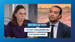 quotStraf zwaarder bij antisemitismequot Dit was de week 210 [upl. by Ajax]