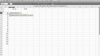 Computing the Binomial Distribution with Excel [upl. by Neffirg744]