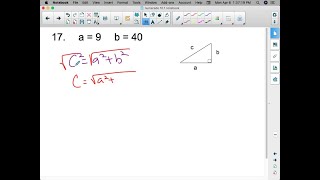 Use the triangle at the right Find the missing side length If necessary round to the nearest ten… [upl. by Yaned]