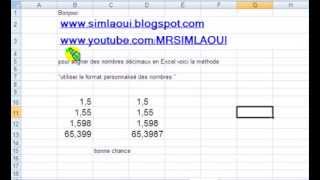 Microsoft Excel comment aligner des nombres décimaux dans Microsoft excel [upl. by Otilesoj]