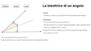 La bisettrice come luogo geometrico [upl. by Malvino]