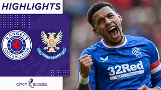 Rangers 20 St Johnstone  Tavernier and Kamara Seal Win for The Gers  cinch Premiership [upl. by Yltsew]