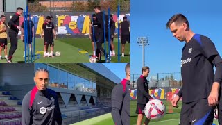 ‼️YES✅🔥 Wojciech Szczesny first Barca training very strong as Lewy Gavi Yamal Hansi Flick [upl. by Jewelle]