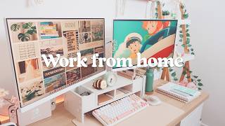 Work From Home Diaries  MUJI Haul Ponyo Planner Setup  A day in the life of a UX Designer  Vlog [upl. by Dlorrej]