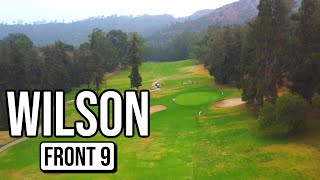 Is WILSON the BEST Public Golf Course in LA  FRONT 9 Course Vlog with Drone Flyovers [upl. by Albin]