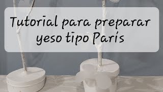 ¿Cómo preparar yeso tipo París y aplicarlo en artesanías Todos los secretoshaceloquetegusta [upl. by Ardnassela588]