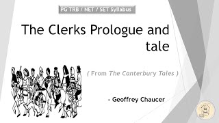 The Clerks Prologue and Tale  The Canterbury Tales  Chaucer  PG TRB  NET  SET  in Tamil [upl. by Rosanna]