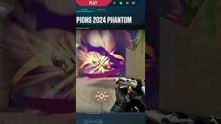 EXCLUSIVE CHAMPIONS 2024 PHANTOM FINISHER IN BASE FORM valorant gaming champions phantom [upl. by Therron]