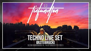 TIEFUNDTON LIVE  BASTEIBRÜCKE  TECHNO VIDEO SET [upl. by Weigle70]