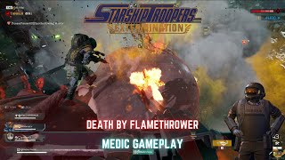 Starship Troopers Extermination Tanker dies to flamethrower [upl. by Dragelin]