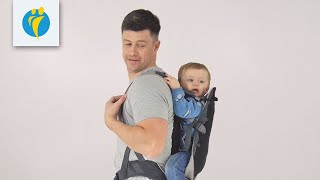 LittleLife Acorn Baby Carrier  Back Carry Position [upl. by Yelnats230]