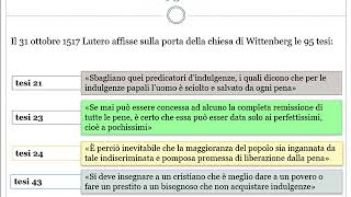 Riforma protestante  Lutero e le 95 tesi [upl. by Jemma]