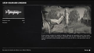 RED DEAD REDEMPTION 2 COMPÊNDIO PEIXES  LÚCIO COLORADO LENDÁRIO 19 [upl. by So916]