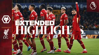 Extended Highlights Reds Go Top In Premier League  Wolves 12 Liverpool [upl. by Glen]