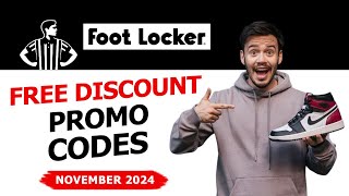 Foot Locker Promo Codes November 2024  Get Free Discount Coupons [upl. by Eerdua]