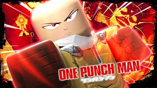 Fighting The Strongest New Boss SAITAMA On One Punch Man Destiny  Roblox [upl. by Anirahtak]