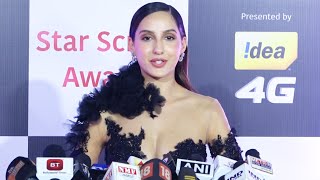 Nora Fatehi at the Red Carpet of Star Screen Awards 2018 [upl. by Nnomae]