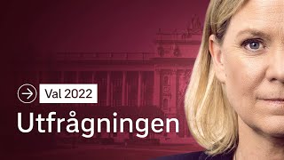 Val 2022 Utfrågningen – 3 Magdalena Andersson S SVT 20220823 [upl. by Lekym]