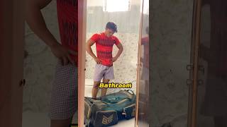 Kit bag bathroom ke Ander rakhna pada 😱🤯 vlog cricketervlog minivlog shortvideo shorts [upl. by Delogu]