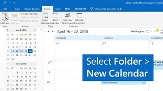 How to create multiple calendars in Outlook [upl. by Danyelle963]