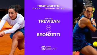 Martina Trevisan vs Lucia Bronzetti  2024 Rabat Round of 16  WTA Match Highlights [upl. by Rahab]