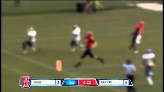 Rickards 27 Jordan Brownlee 25 yard INT return TD [upl. by Limaa82]