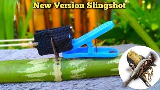 DIY Slingshot Powerful Bamboo Slingshot With Simple Trigger  Make A Powerful Bamboo Slingshot Gun [upl. by Aicad]