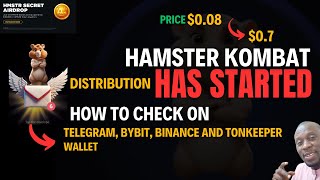 HAMSTER KOMBAT DISTRIBUTION HAS STARTED HOW TO CHECK ON TELEGRAM BYBIT BINANCE amp TONKEEPER WALLET [upl. by Tirb]