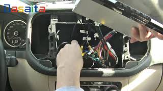 Volkswagen tiguan remove CD and install car android 80 headunit [upl. by Coppola]