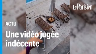 Inondations en Espagne  cette influenceuse se plaint de feuilles mortes dans sa piscine [upl. by Esinad]