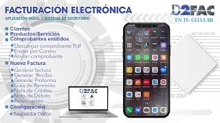 DESCARGAR COMPROBANTE DESDE D2FAC [upl. by Yurt587]