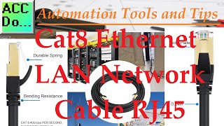 Automation Tools  Cat8 Ethernet LAN Network Cable RJ45 [upl. by Neelcaj538]